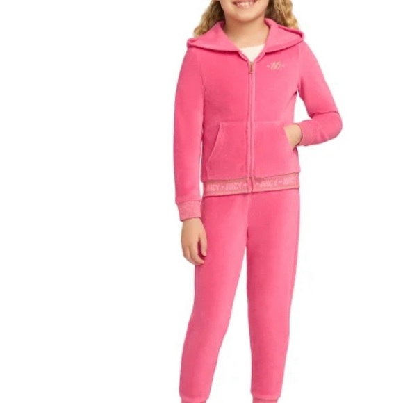 Juicy Couture Pink Velour Tracksuit - Picture 4 of 6